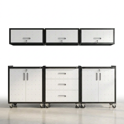 Garage Cabinet System Built for Ultimate Workshop Organization, Heavy Duty Steel, Modular Design, Easy Assembly