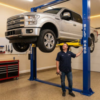 12,000 Lbs Two-Post Car Lift with 220V 4HP Motor & Single-Point Lock – Ideal for Shops, Garages & Heavy-Duty Vehicle Maintenance — Lifestyle