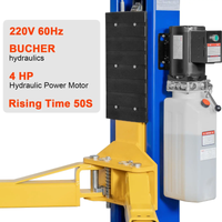 Two-Post Car Lift Built for Heavy-Duty Vehicle Maintenance, 12,000 Lb Capacity, 220V 4HP Motor, Single-Point Lock