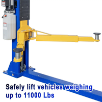 Two-Post Car Lift Built for Heavy-Duty Vehicle Maintenance, 12,000 Lb Capacity, 220V 4HP Motor, Single-Point Lock