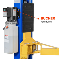 Two-Post Car Lift Built for Heavy-Duty Vehicle Maintenance, 12,000 Lb Capacity, 220V 4HP Motor, Single-Point Lock