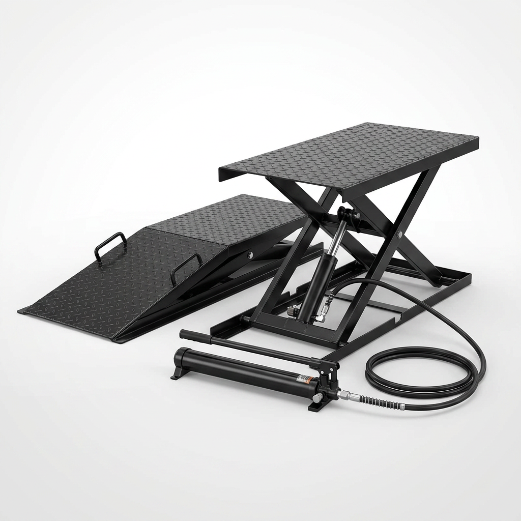 Hydraulic Car Lift with Ramp - 3,000 Lb. per Pair Capacity — Studio Shot