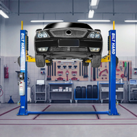 Two-Post Car Lift Built for Heavy-Duty Vehicle Maintenance, 12,000 Lb Capacity, 220V 4HP Motor, Single-Point Lock