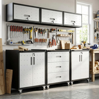 Garage Cabinet System Built for Ultimate Workshop Organization, Heavy Duty Steel, Modular Design, Easy Assembly